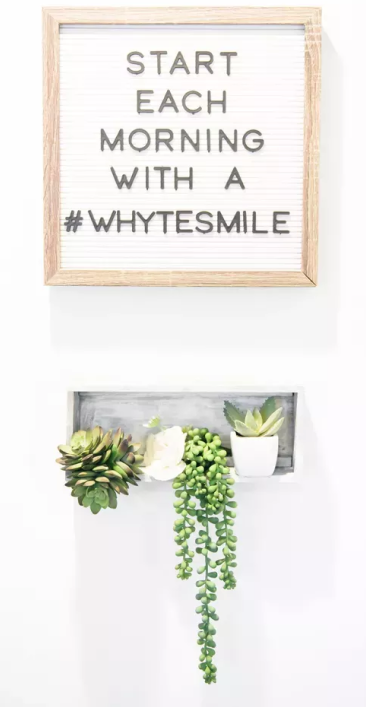 Start each morning with a #WHYTESMILE